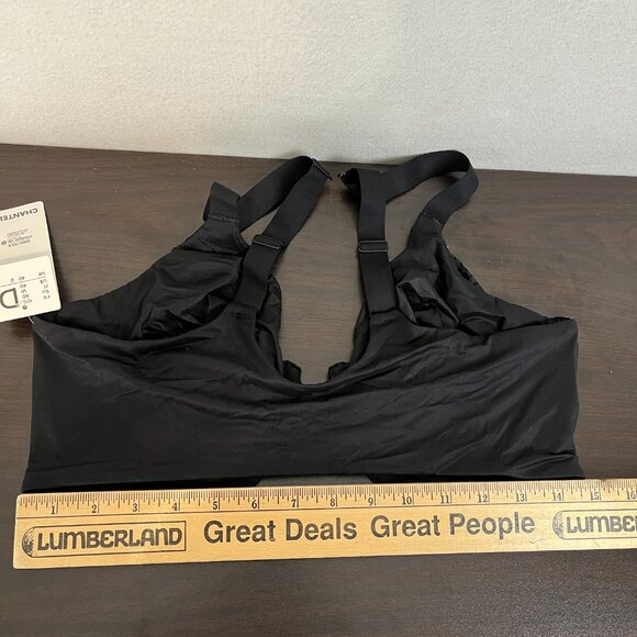 Chantelle Norah Front Closure Bra Size 40 D Black Stretch Lace - Picture 10 of 10